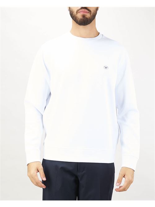 Crewneck sweatshirt with micro logo patch Emporio Armani EMPORIO ARMANI |  | 8N1MD11JHSZ100